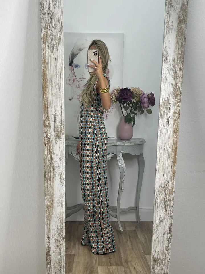 Nerola - Geometric Print Two-Piece Set