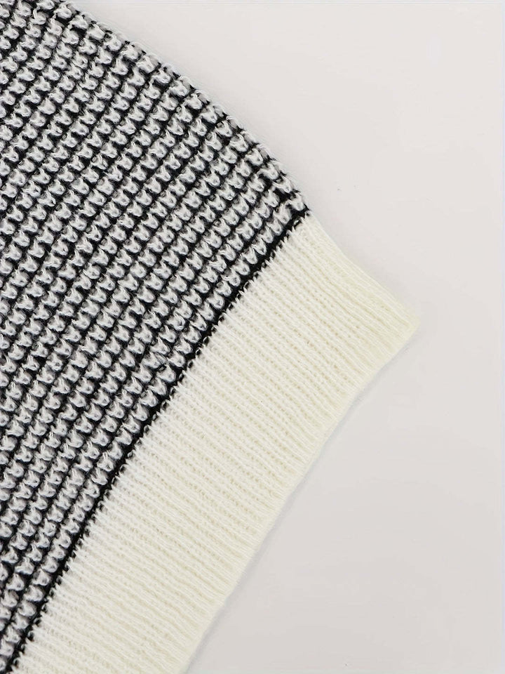 Bijou - Women's Knitted Sweater with Lantern Sleeves