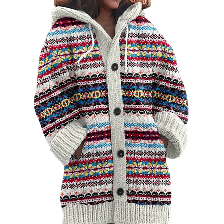 Angeline - Warm knitted wool coat