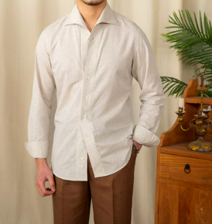 Men’s Cotton Dress Shirt | Tailored Fit | Lightweight Office Essential