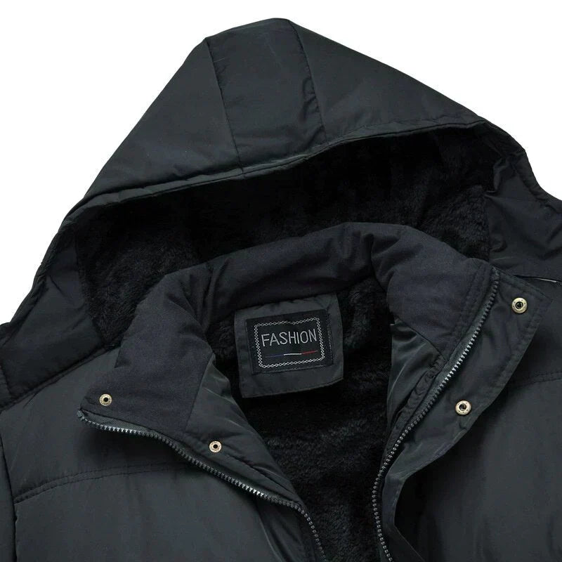 Puffer Parka Jacket with Hood | Windproof Winter Outerwear