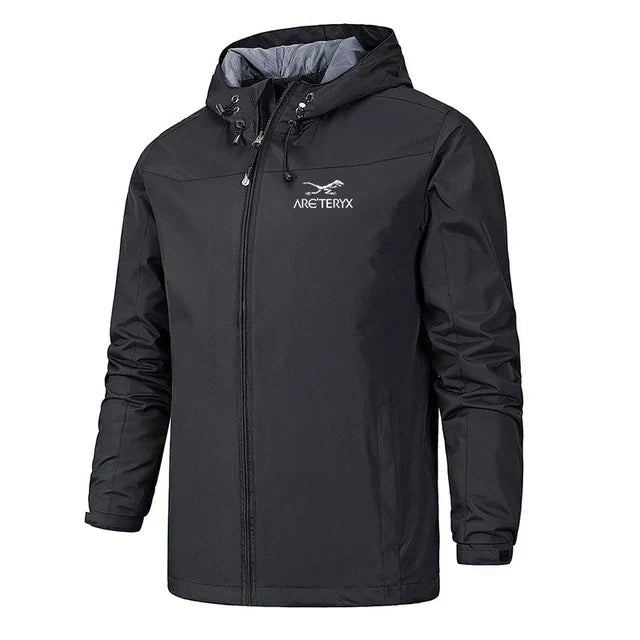 Men's Waterproof Shell Jacket | Lightweight Windbreaker with Hood for Rainy Days