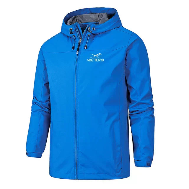 Men's Waterproof Shell Jacket | Lightweight Windbreaker with Hood for Rainy Days