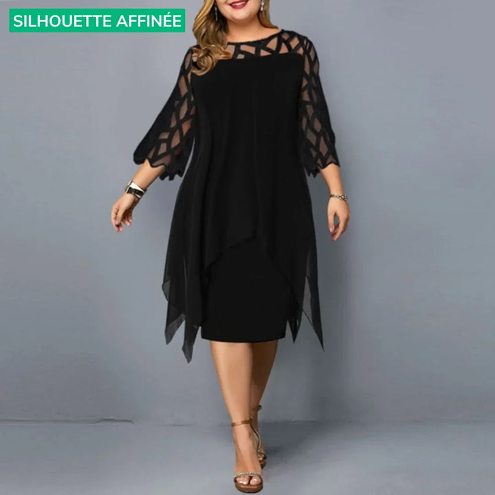 Laurienne - Plus Size Flowing Midi Dress