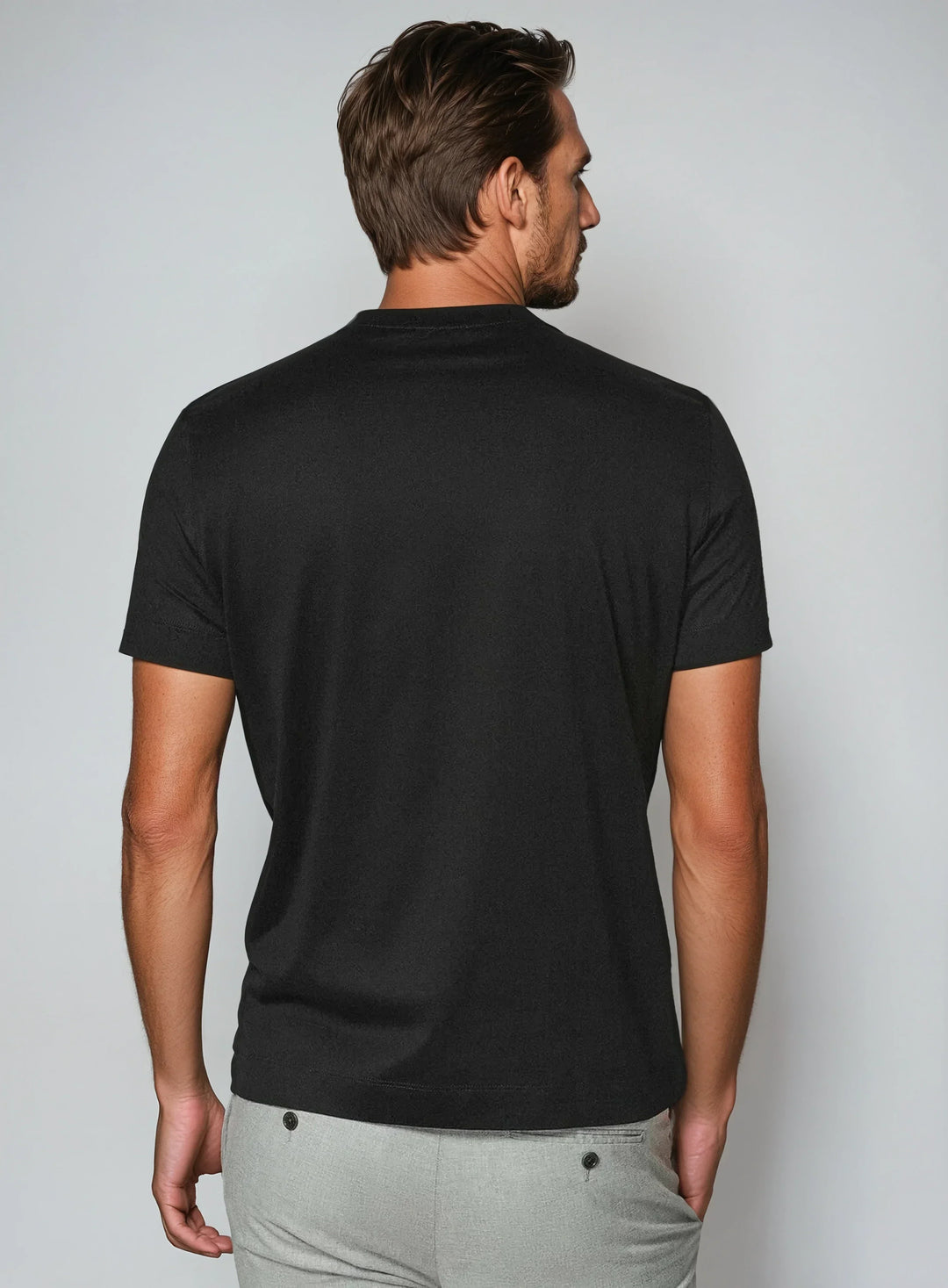 Men's Stretch Crewneck T-Shirt | Minimalist Fit | Soft Cotton Blend