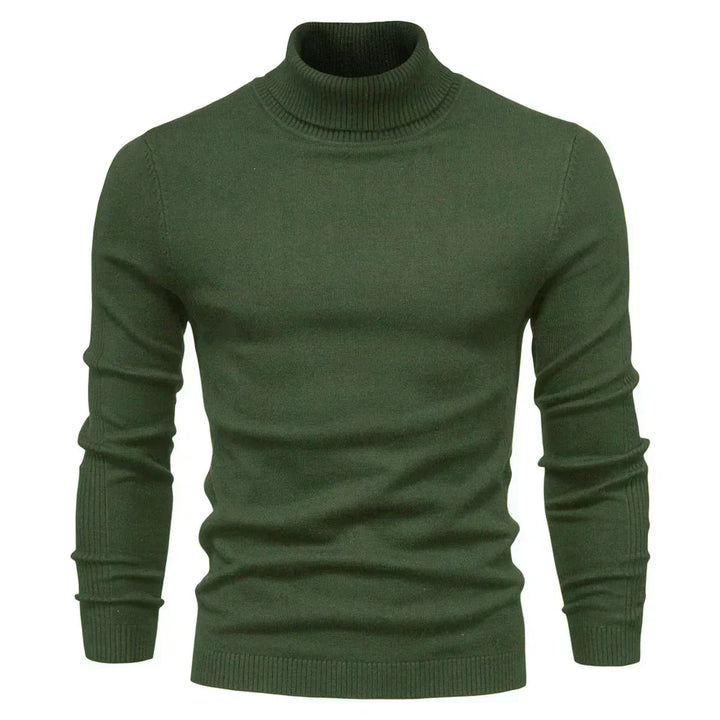Men’s Slim Fit Turtleneck Sweater | Lightweight Knit | Cold-Season Essential