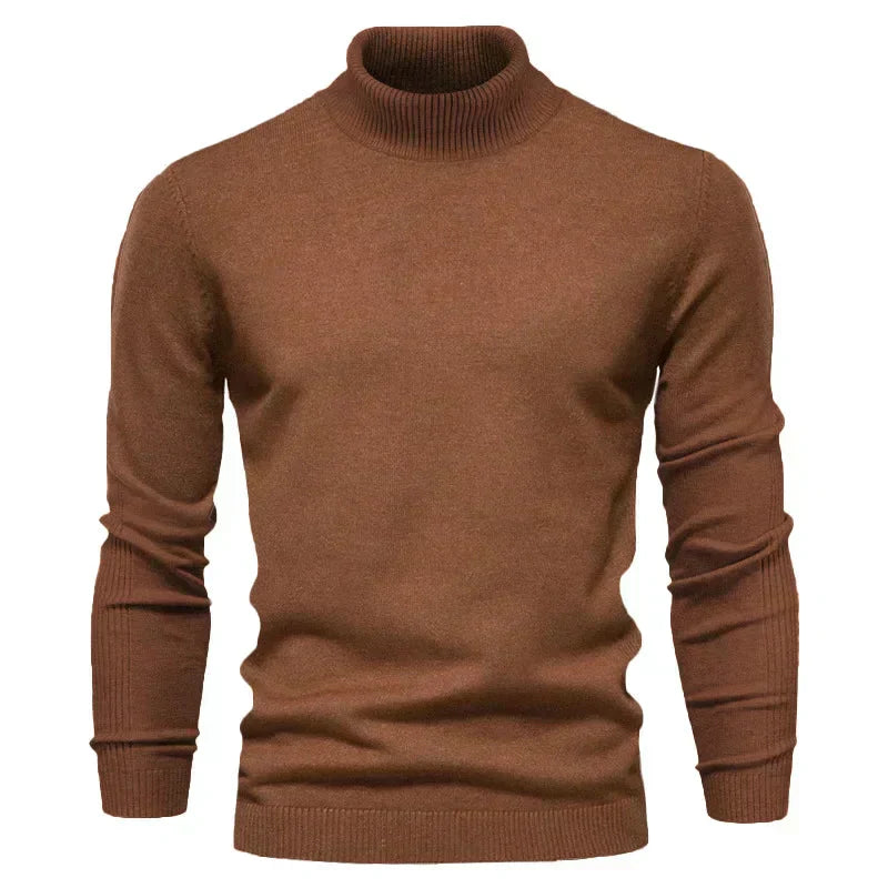 Men’s Slim Fit Turtleneck Sweater | Lightweight Knit | Cold-Season Essential