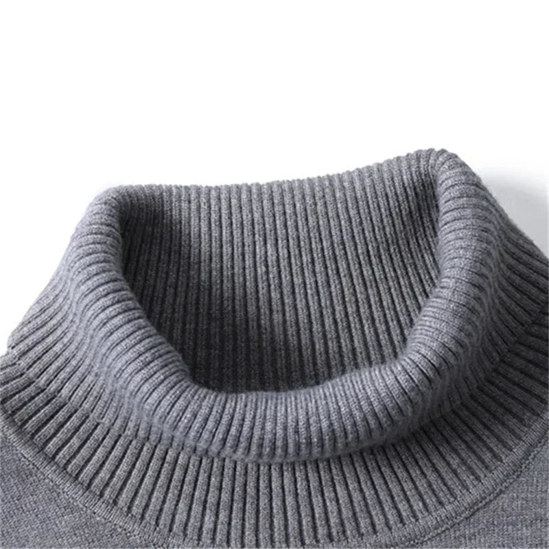 Men’s Slim Fit Turtleneck Sweater | Lightweight Knit | Cold-Season Essential