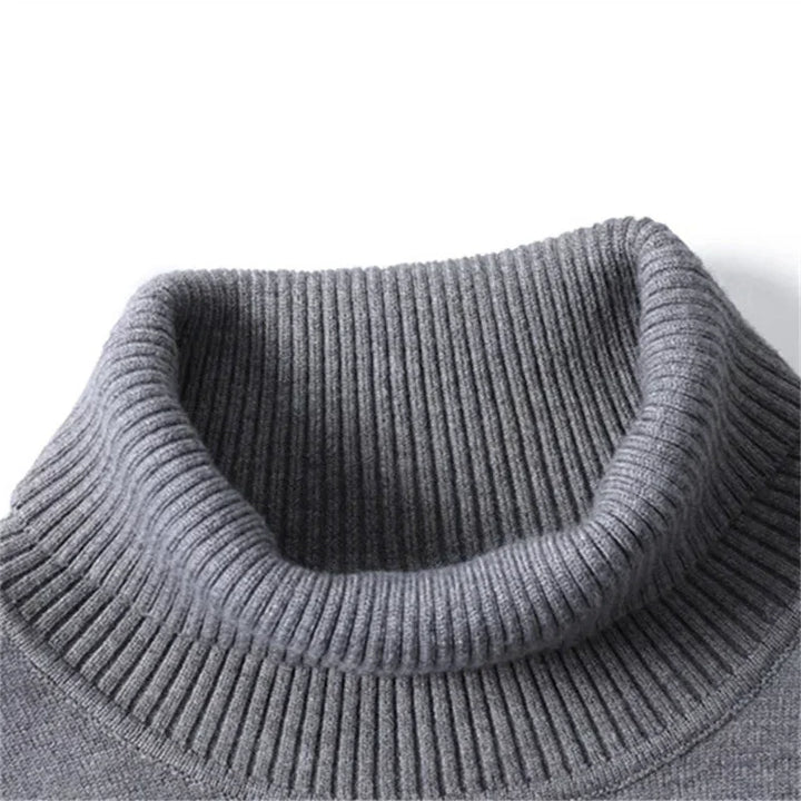 Men’s Slim Fit Turtleneck Sweater | Lightweight Knit | Cold-Season Essential