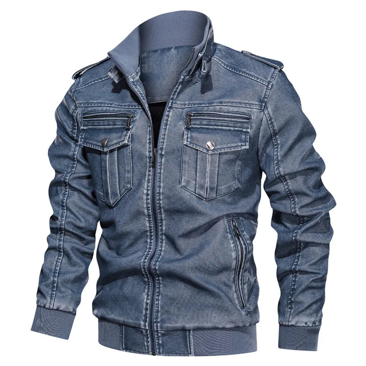 Men’s Denim Jacket | Casual Streetwear Style | Utility Pockets