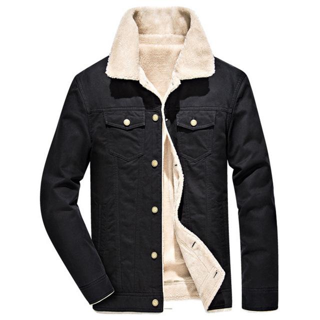 Men’s Sherpa Denim Jacket | Lined Trucker Style | Cold Weather Outerwear