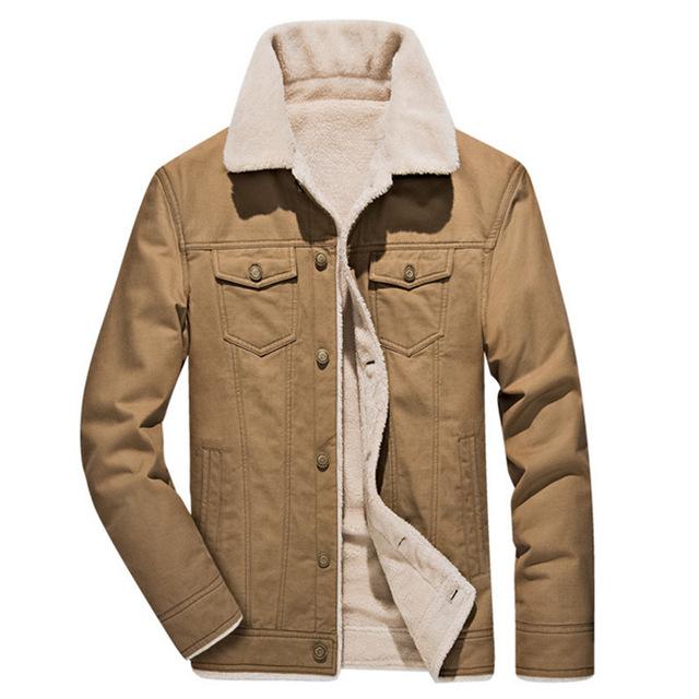 Men’s Sherpa Denim Jacket | Lined Trucker Style | Cold Weather Outerwear