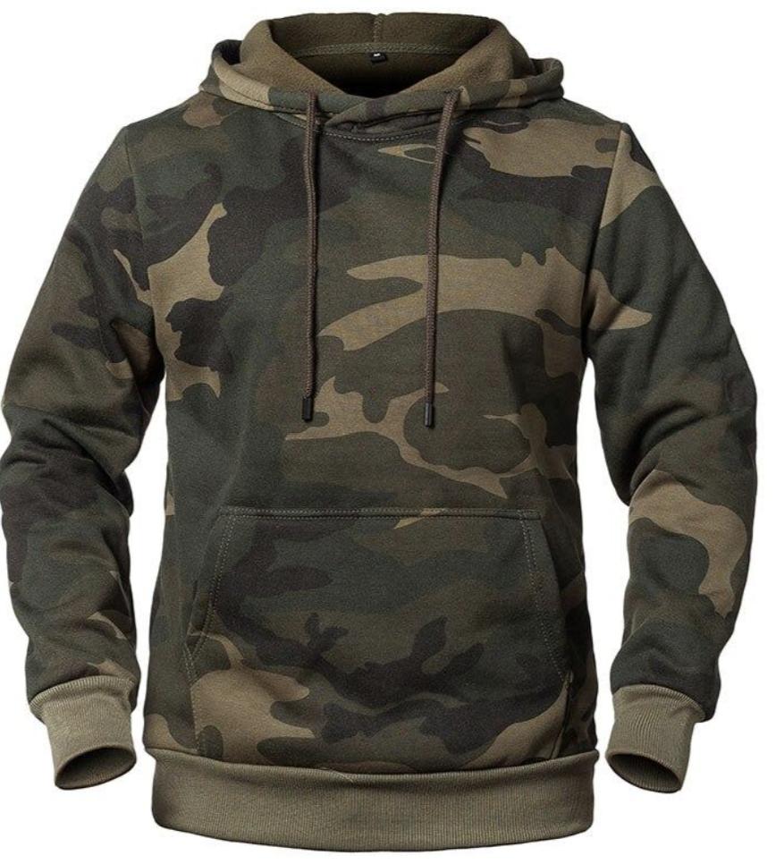 Men’s Camouflage Hoodie | Pullover Fleece | Casual Streetwear Layer