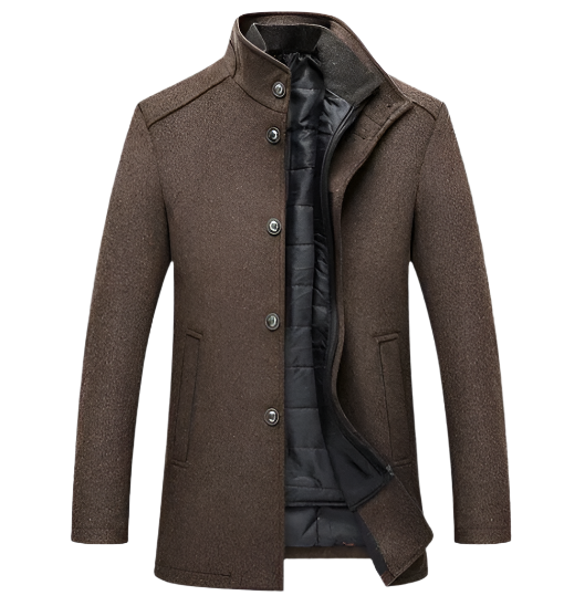 Men’s Wool Blend Overcoat | Mid-Length Formal Jacket | Winter Outerwear Canada