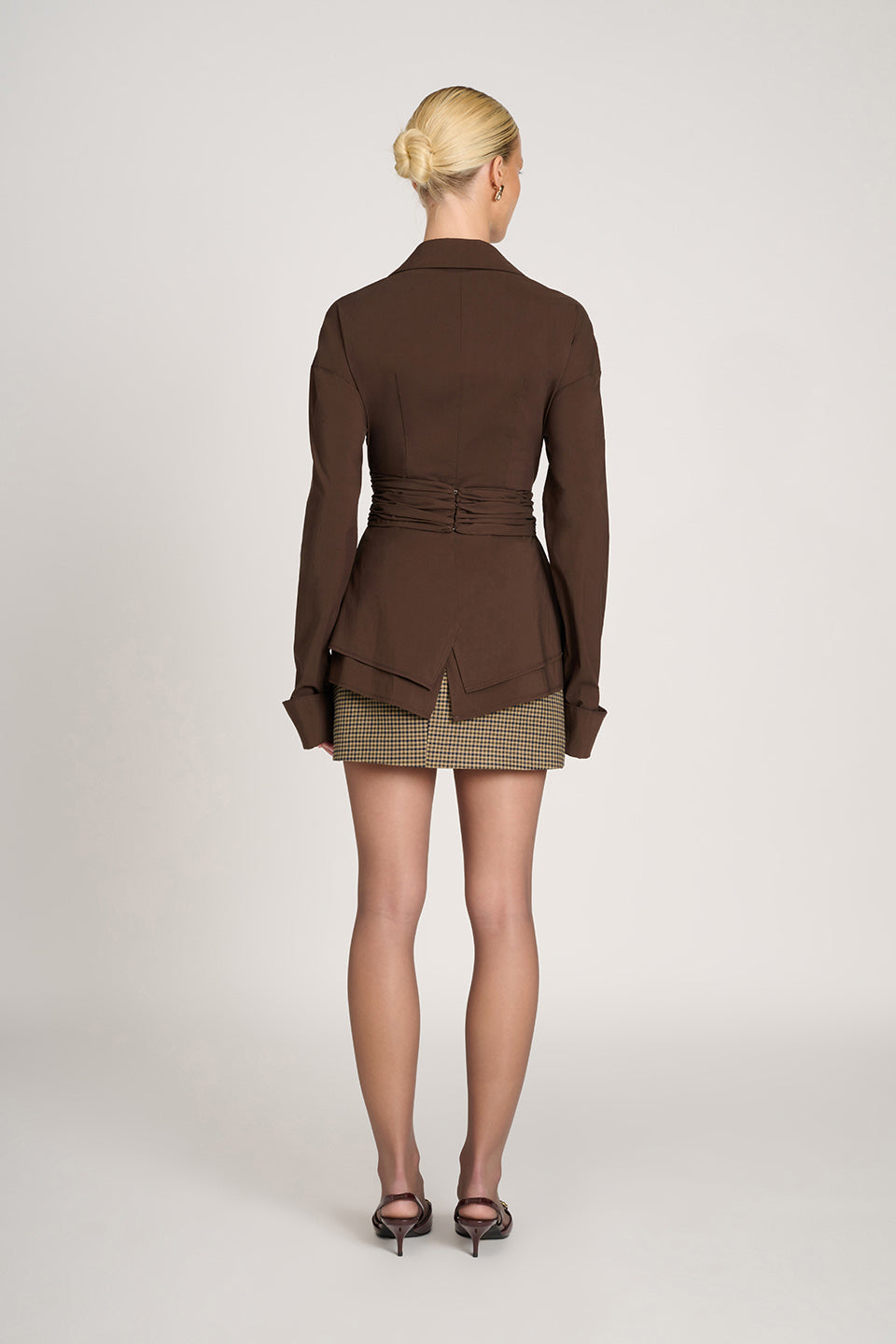 Romy - Fitted Draped Shirt - Modern Structure and Feminine Elegance