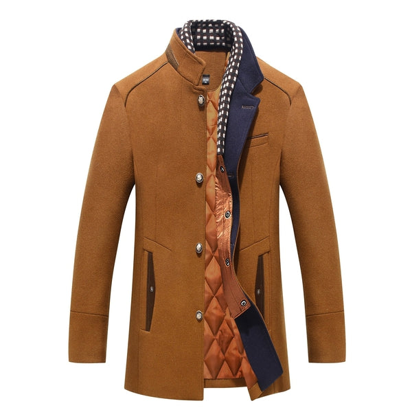 Men’s Wool Blend Overcoat with Quilted Lining | Smart Winter Jacket Canada