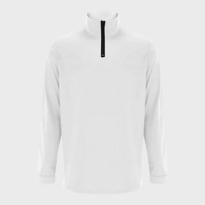 Sweat-shirt à col zippé | Molleton stretch mi-lourd | Coupe athlétique décontractée