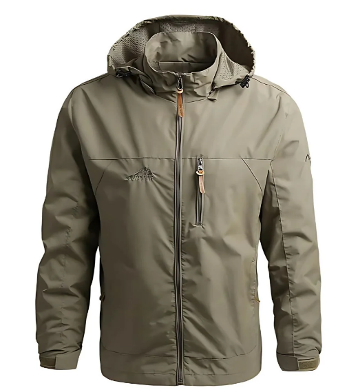 Men’s Lightweight Outdoor Windbreaker | Water-Resistant Hooded Jacket | Casual Travel Layer