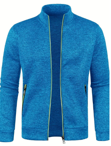 Veste zippée en maille pour homme | Cardigan léger | Tenue décontractée chic Canada