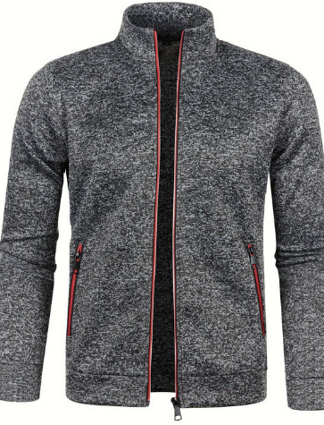 Veste zippée en maille pour homme | Cardigan léger | Tenue décontractée chic Canada