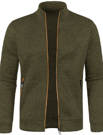Veste zippée en maille pour homme | Cardigan léger | Tenue décontractée chic Canada