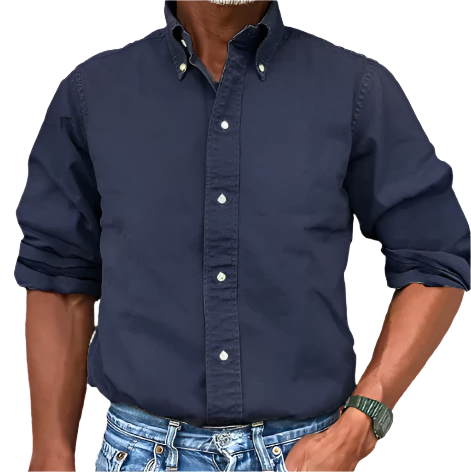 Men’s Button-Up Shirt | Oxford Cotton | Smart Casual Wardrobe Staple