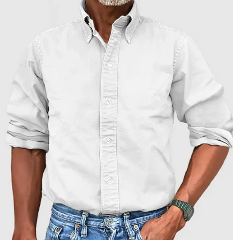 Men’s Button-Up Shirt | Oxford Cotton | Smart Casual Wardrobe Staple