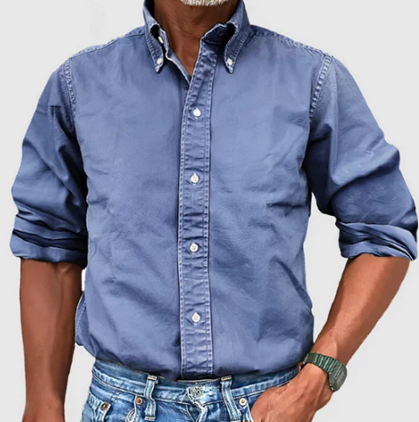 Men’s Button-Up Shirt | Oxford Cotton | Smart Casual Wardrobe Staple