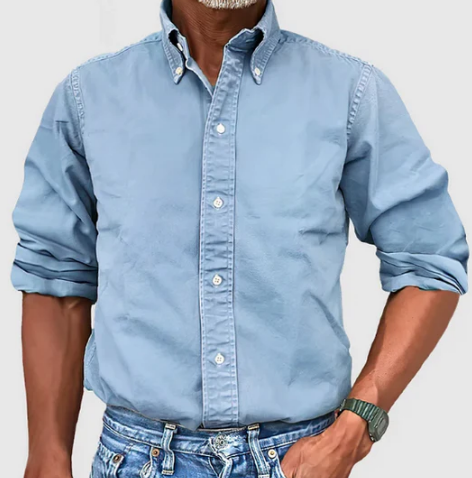 Men’s Button-Up Shirt | Oxford Cotton | Smart Casual Wardrobe Staple