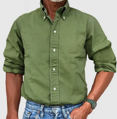 Men’s Button-Up Shirt | Oxford Cotton | Smart Casual Wardrobe Staple