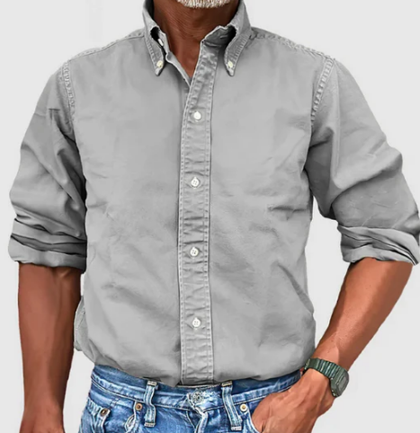 Men’s Button-Up Shirt | Oxford Cotton | Smart Casual Wardrobe Staple