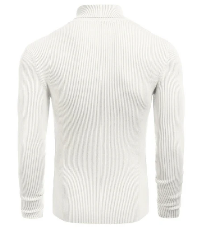 Men’s Ribbed Turtleneck Sweater | Slim Fit | Cold-Weather Base Layer
