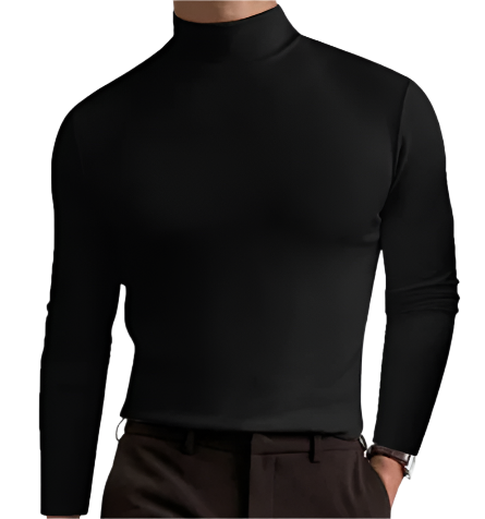 Men’s Lightweight Mock Neck Base Layer | Stretch Fit | Thermal Undershirt
