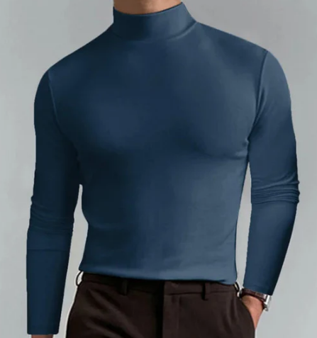 Men’s Lightweight Mock Neck Base Layer | Stretch Fit | Thermal Undershirt