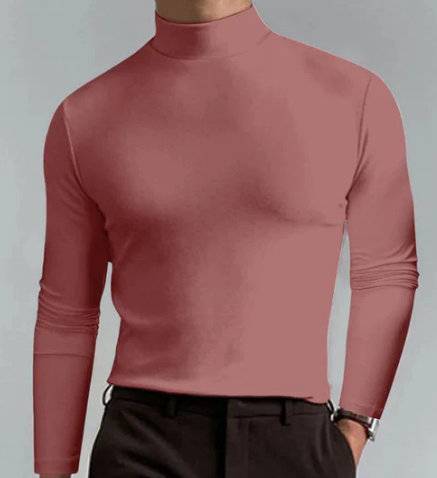 Men’s Lightweight Mock Neck Base Layer | Stretch Fit | Thermal Undershirt