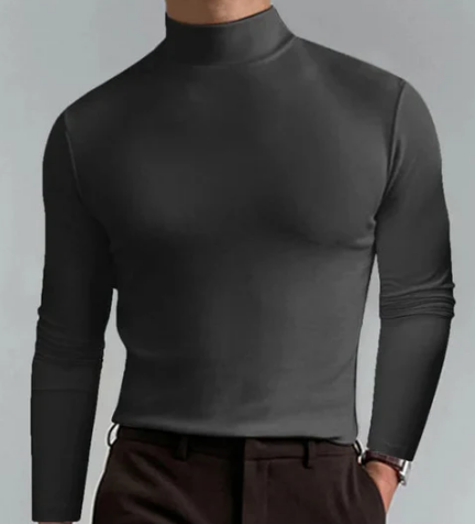 Men’s Lightweight Mock Neck Base Layer | Stretch Fit | Thermal Undershirt