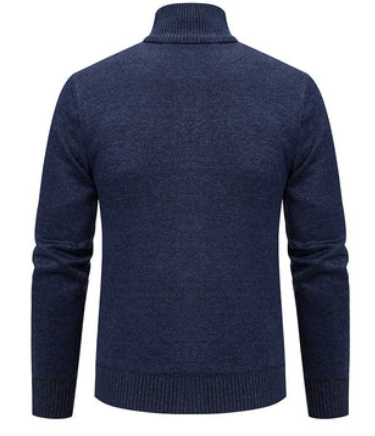 Men’s Knit Zip Sweater | Geometric Patterned Cardigan | Smart Casual Layer