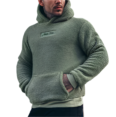 Men’s Sherpa Fleece Pullover | Soft Quarter-Zip Hoodie | Cold-Weather Essential