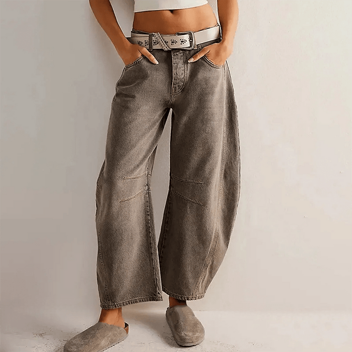 Cropped Wide-Leg Jeans | High-Rise Waist | Relaxed Modern Fit