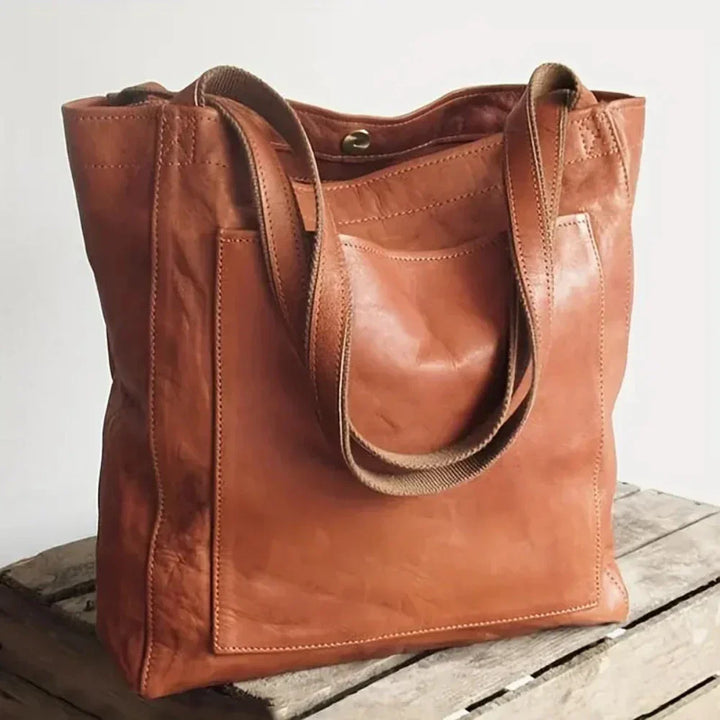 Lorena™ | Modern & Elegant Leather Tote Bag