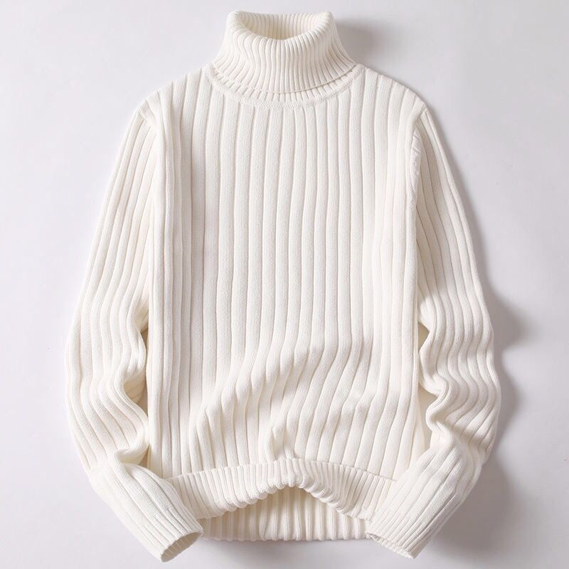 Men’s Ribbed Turtleneck Sweater | Merino Wool Blend | Winter Knitwear