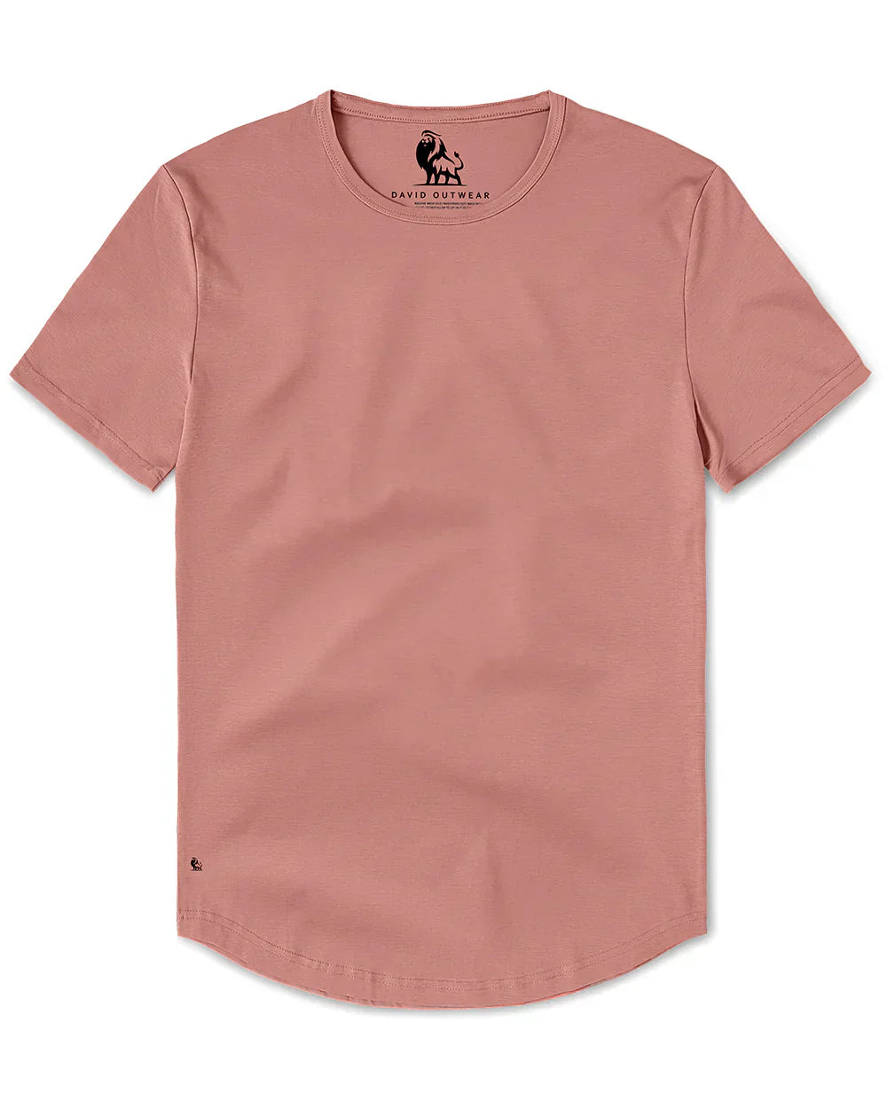 Men’s Premium Curved Hem T-Shirt | Soft Cotton Stretch | Tailored Fit Tee