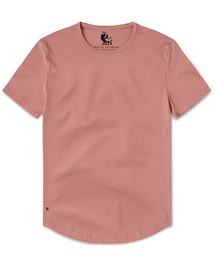 Men’s Premium Curved Hem T-Shirt | Soft Cotton Stretch | Tailored Fit Tee