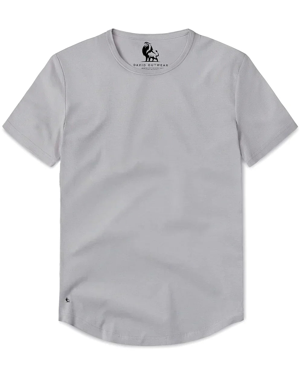 Men’s Premium Curved Hem T-Shirt | Soft Cotton Stretch | Tailored Fit Tee