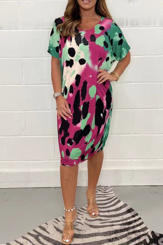 Robe Louisa - Robe ample et décontractée à imprimé léopard