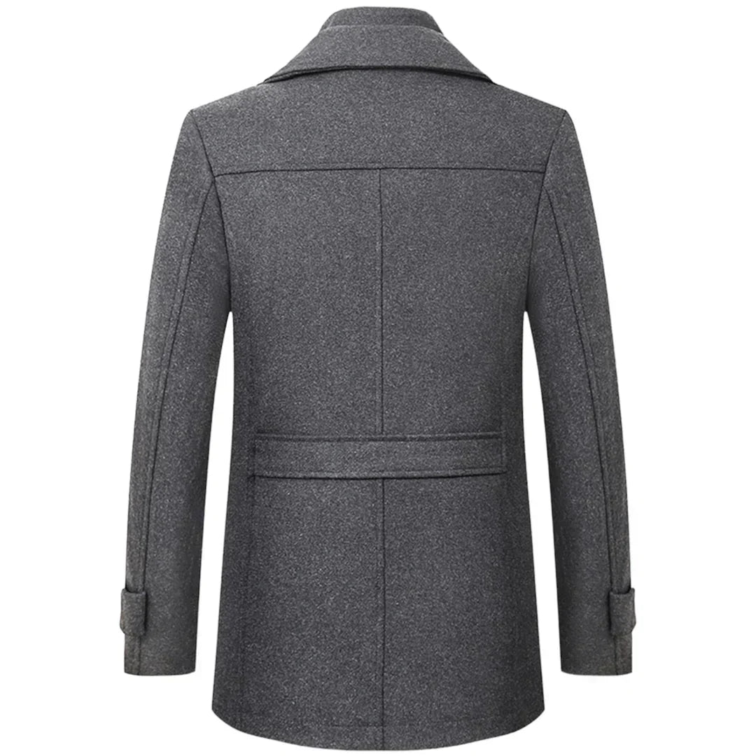 Wool-Blend Overcoat with Inner Layer | Men’s Classic Winter Coat