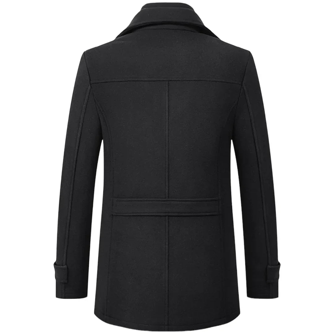 Wool-Blend Overcoat with Inner Layer | Men’s Classic Winter Coat