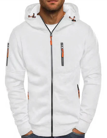 Men’s Performance Zip Hoodie | Lightweight Activewear | Multi-Pocket Athletic Fit