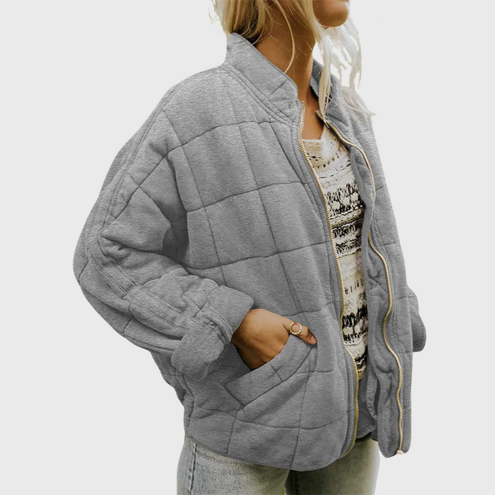 Taveline - Elegant oversized jacket with lightweight lining and practical pockets