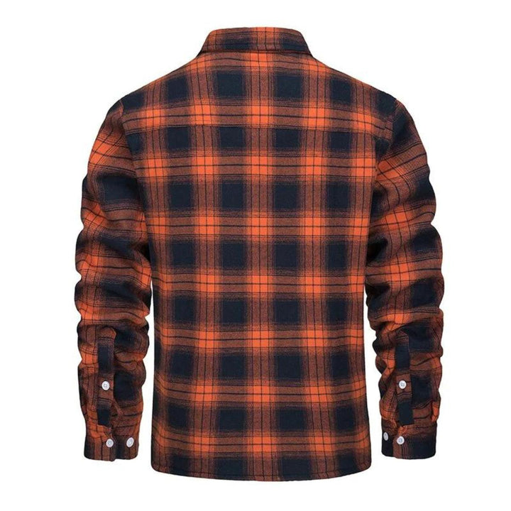Men's Sherpa-Lined Flannel Jacket | Warm Casual Outerwear | Button-Front Shacket